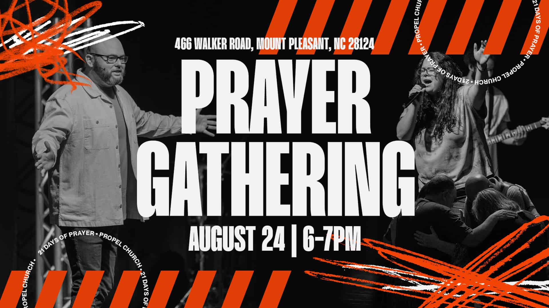 21 Days of Prayer - Prayer Gatherings - Event Design - Concept 1 - Aug 24