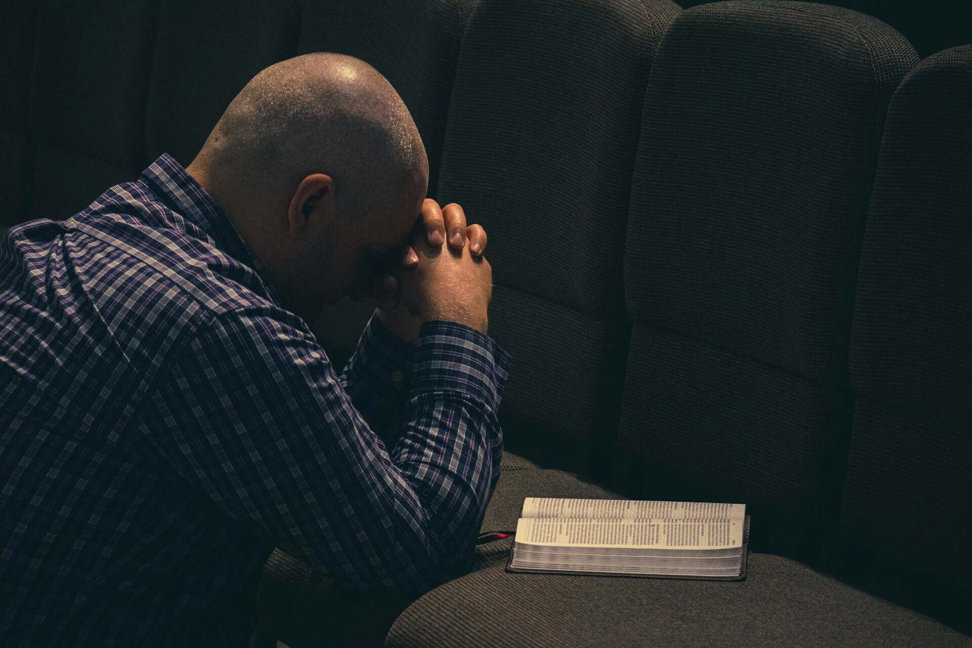 A man praying