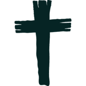 good friday cross blue